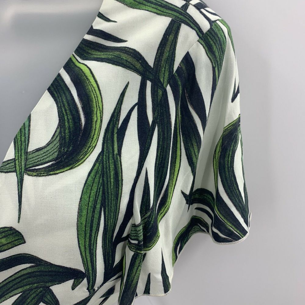 Show Me Your MuMu Palm Leaves Tied Crop Top Size M - Picture 4 of 12